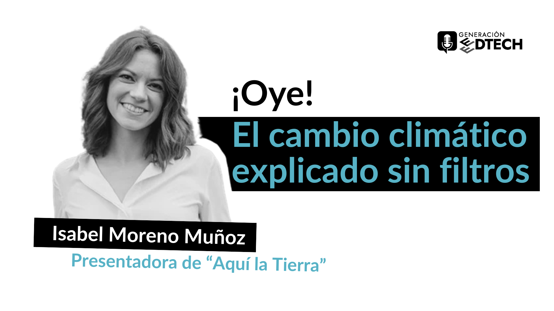 Isabel Moreno Muñoz desmiente mitos sobre el cambio climático.